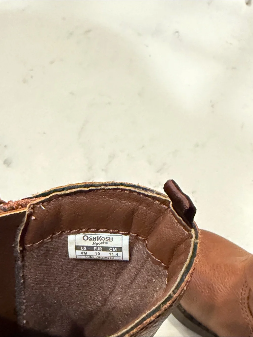 OshKosh B'gosh Tan Brown Kids' Pull-Tab Boots